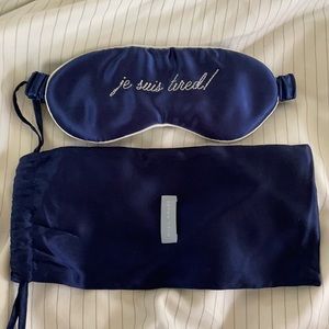 Hill house home he suis tired navy silk eye mask